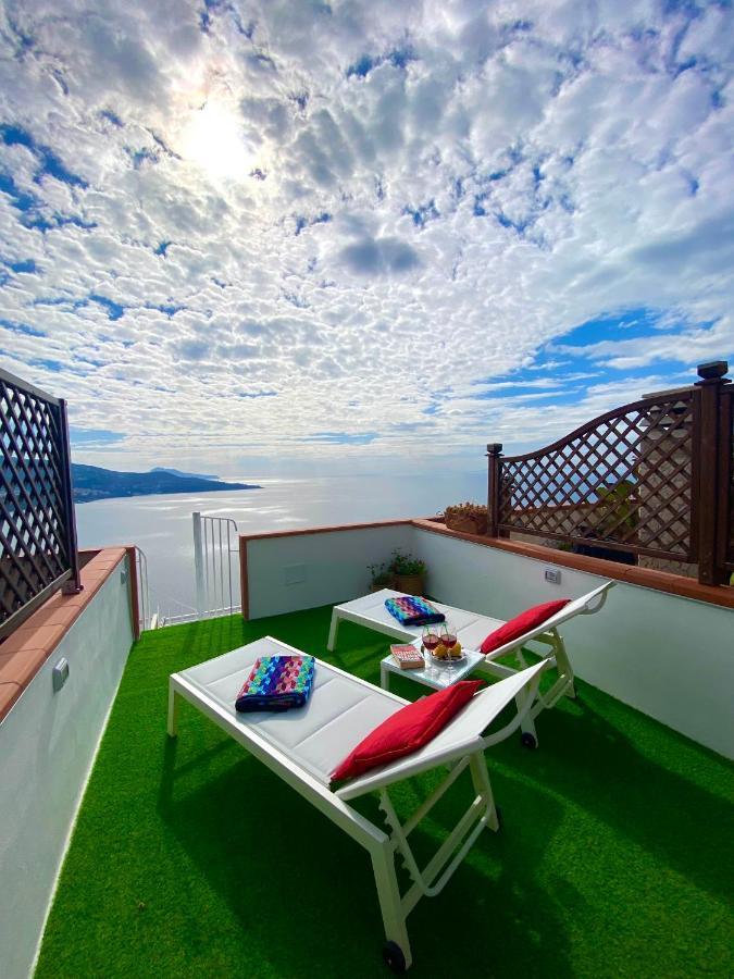 ヴィーコ・エクエンセBella Vista House-Sorrento Coast - Free Parking-Solariumアパートメント エクステリア 写真